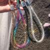 Luxury Glitter Flashy Rhinestone Cell Phone Charm Lanyard For iPhone Samsung Diamond Crystal Phone Wrist Straps Keychain Hanging 1
