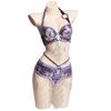 2Pieces Tribal Belly Dance Bra and Belt Belly Dancing Outfit Belly Dancer Costumes for Women