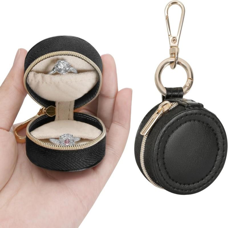 Compact Travel Jewelry Box for Rings & Earrings