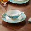 Yongfengyuan Madam Porcelain West Lake Blue 30-Piece Dinnerware Set