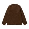 Unisex Oversized Knit Sweater With Cat Jacquard Round Neck Loose Fit Winter Casual Wear