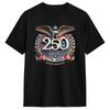 USA 250th Anniversary Eagle Cotton T Shirt For Men Summer Vintage T Shirts Fashion Tee Shirt Oversized Casual Clothing