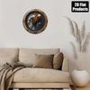 Antique Diver Ocean Wall Art 8x8 Inch Round Metal Sign Home Nautical Decor