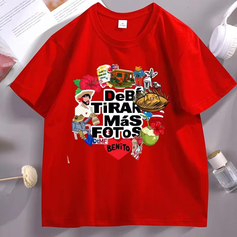 DTMF Collage Bad Bunny T Shirt Men Women Benito Bowl Tshirt Debi Tirar Mas Fotos Frog Nuevayol TShirt Mens Designer Clothes Top