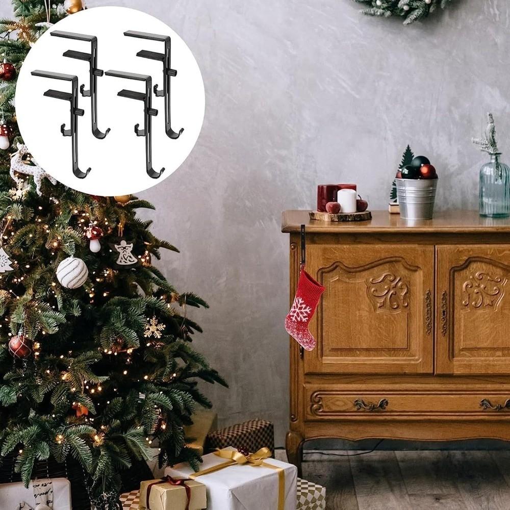 Adjustable Stocking Hangers Heavy Duty Mantel Holders Hanger Practical Garland Stocking Hangers
