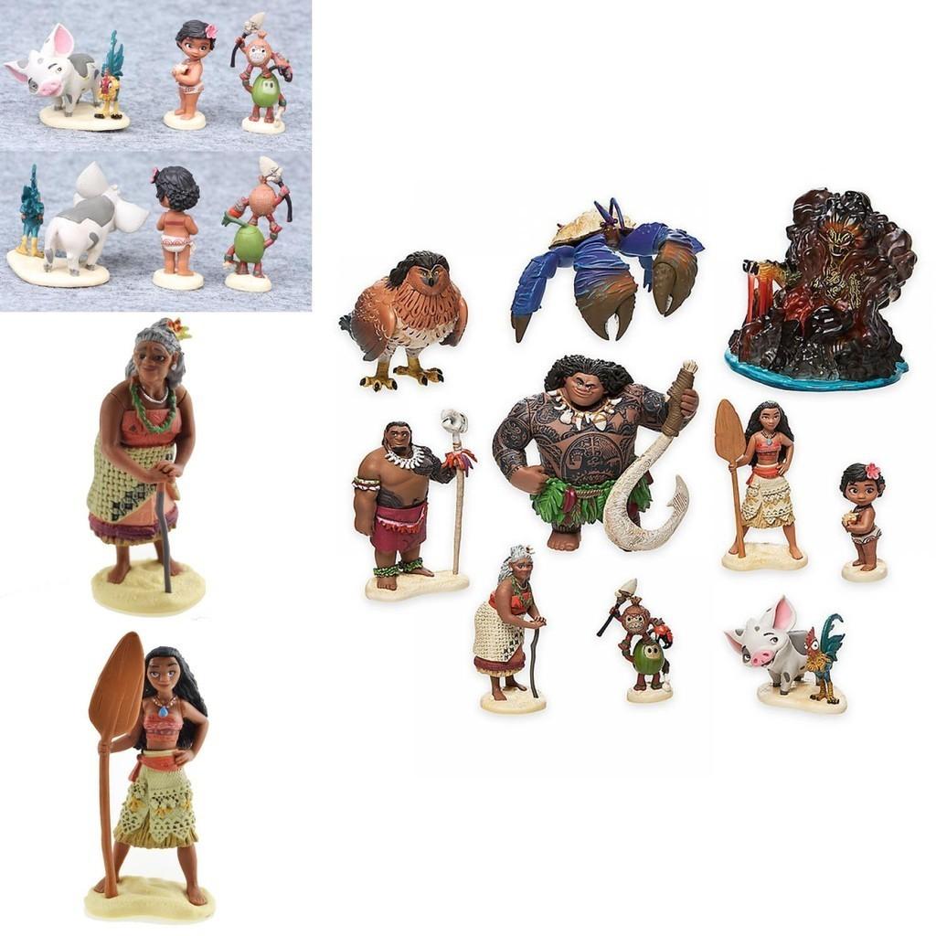 Charming 10pcs Moana Doll Collection Adorable Pvc Action Figures Perfect For Kids Gifts