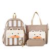 Primary School Students' Children's School Bag New Style Nylon Primary and Secondary School Backpack Three Piece Set Large Capacity Backpack