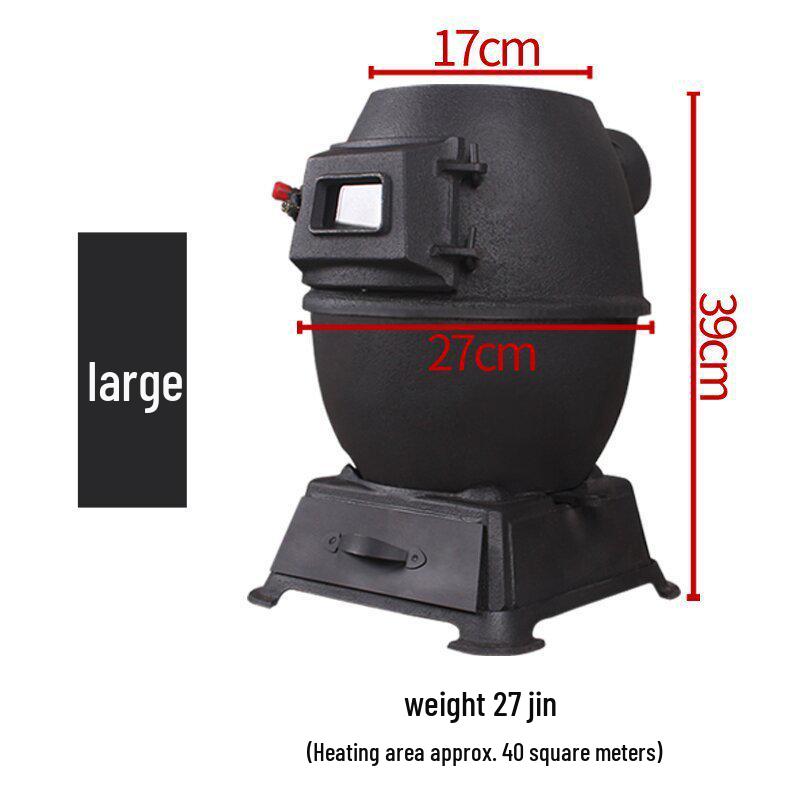 Cast Iron Dual-Use Indoor/Outdoor Heating Stove