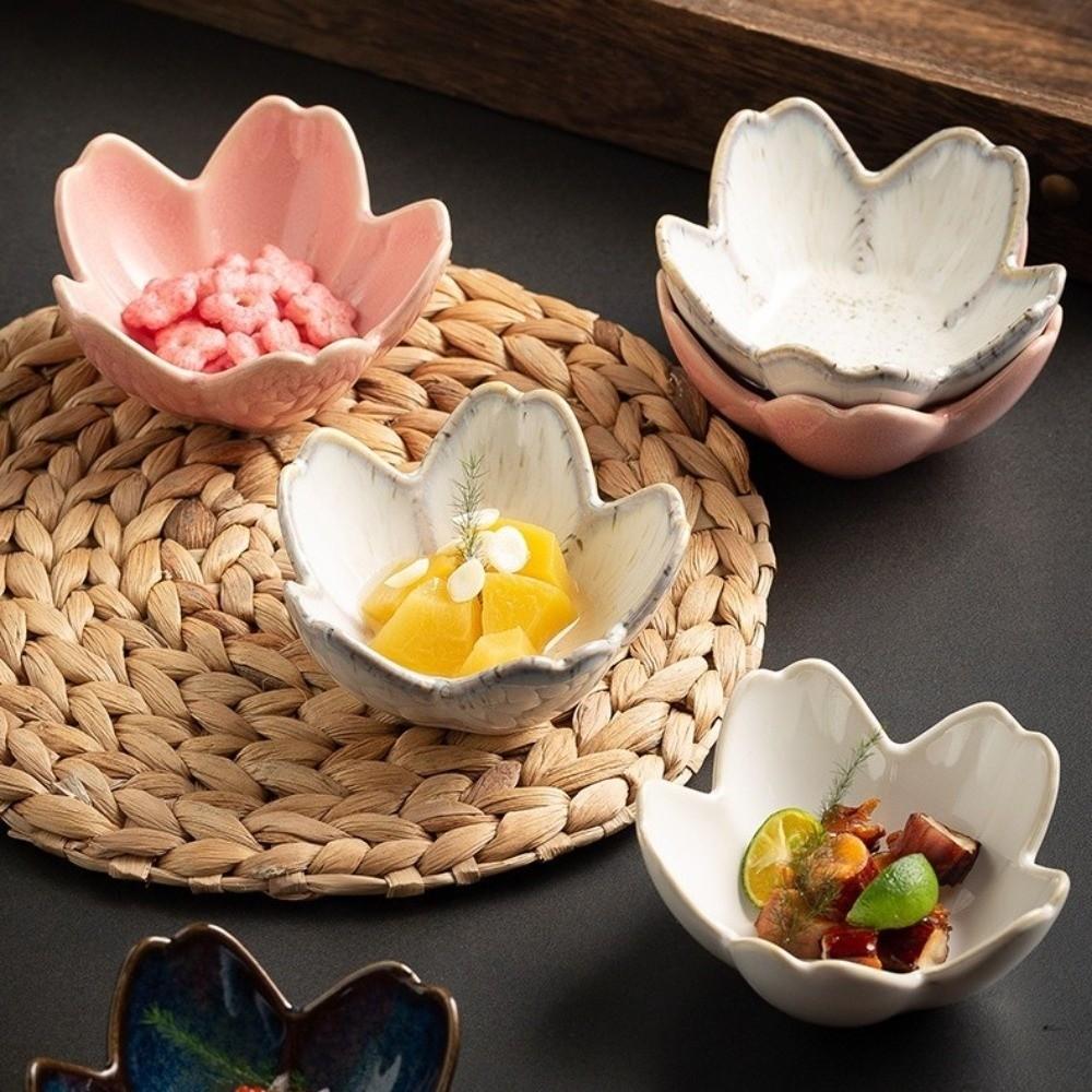 Retro Pentagonal Small Dish Mini Hot Pot Dipping Sauce Dish Desktop Organizer Oil Dish Restaurant