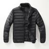 Men's Short Winter Down Jacket - 90% White Duck Down, Lightweight, Warm, Plus Size Available