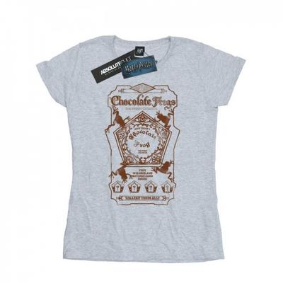 Womens/Ladies Chocolate Frogs Mono Label Cotton T-Shirt