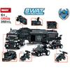 WOMA TOYS C0552A Factory SWAT Corps Anti Riot Force Police Car Small Plastic Building Blocks Bricks Set