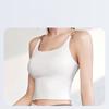 Dámská jógová vesta Sexy sportovní podprsenka Běžecké tričko Fitness trička Crop top Cvičební Elastické sportovní prádlo Rychleschnoucí Gym top