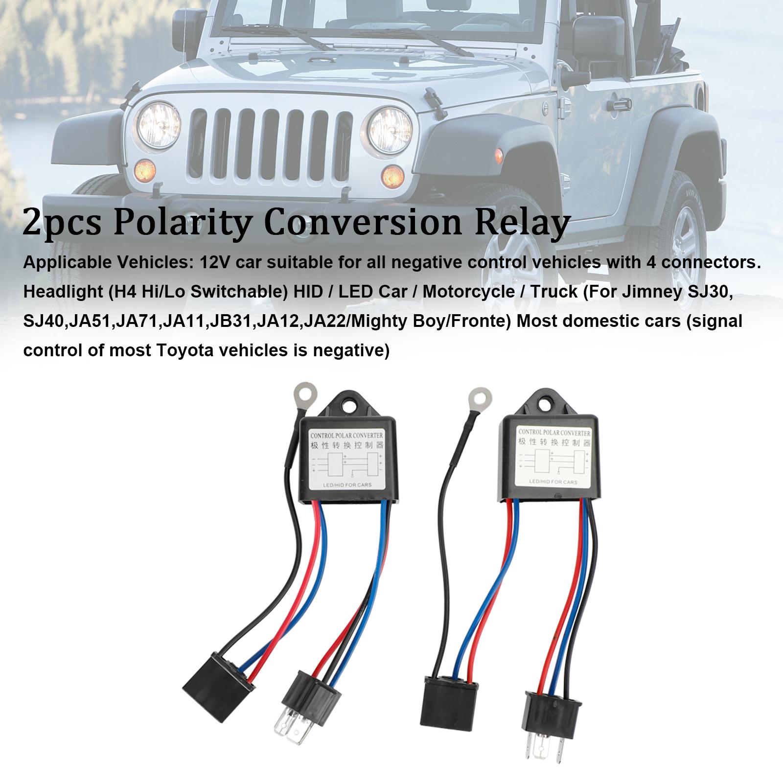 

2pcs H4 Negative Polarity Conversion Relay 12V