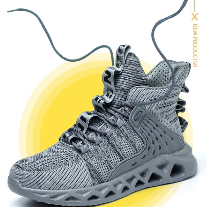 Man Boots Safety Shoes Puncture-Proof Work Shoes Men Lightweight Work Sneakers Steel Toe Shoes Safety Boots Indestructible Shoes