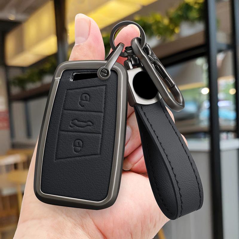 Zinc alloy car key cover, suitable for Volkswagen Passat B8, Tiguan, Skoda Kodiaq, Fabia, Caracal, Opel Astra, SEAT car keychain