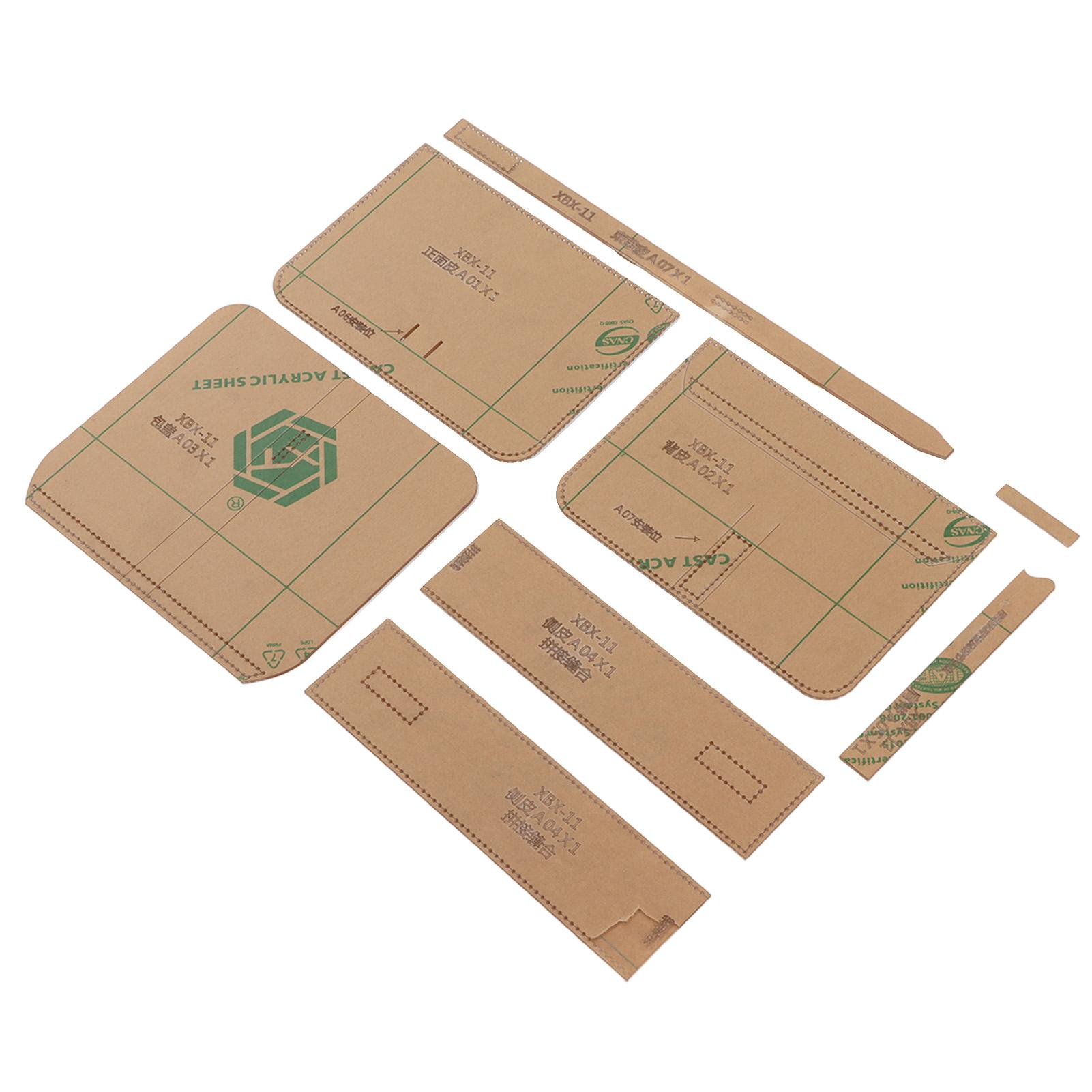 

Шаблон для сумки на ремне из акрила, комплект для самостоятельного изготовления сумки из высокопрочной прозрачной кожи