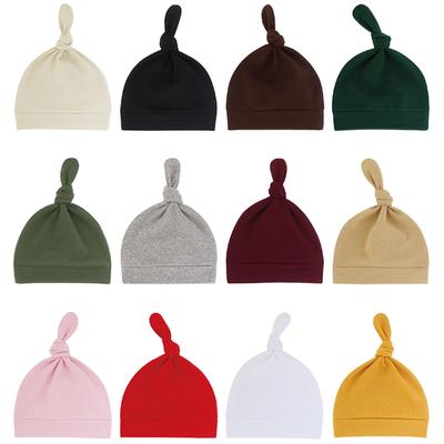 Čepice pro novorozence Baby Beanie Jednobarevná Měkká a elastická čepice pro novorozence Teplá čepice
