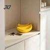 Novelty Gift for Housewarming 3D Printed Banana Storage Tray, Creative Desktop Organizer Keys Jewelry, Decorative Small Items Fruit Shaped Bowl
