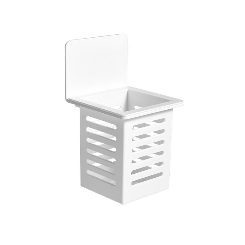 

Water Drainage Storage Box Bathroom Toothpaste Toothbrush Wall Storage Racks Makeup Brush Holder Kitchen Organizer Box білий