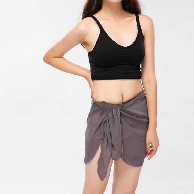 Elegantes Chiffon-Überwurfkleid für den Strand Mehrfarbiges Schal Frühling Sommer Herbst