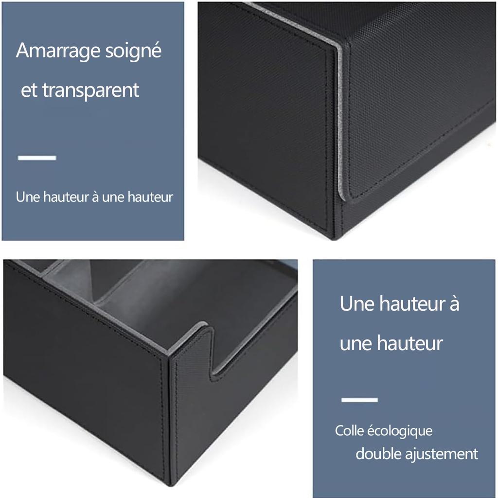 Card Storage Box For Trading Cards, 1200+ PU Leather Commander Card Case, Magnetic Closure Card Holder Fits For Game Cards