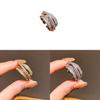 Trendy Zircon Open Ring For Women With Geometric Shape And Copper Construction For Daily Fashion