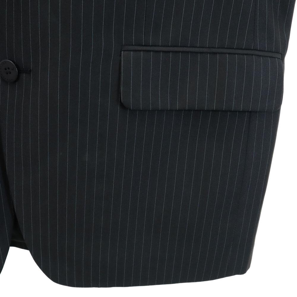 Louis Vuitton Striped Pattern Suit Setup 48/32 Charcoal Gray Men's Used