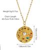 Geometric Sun Moon Pendant Women Star Necklace Titanium Steel Does Not Fade High End Personalized Fashion Temperament