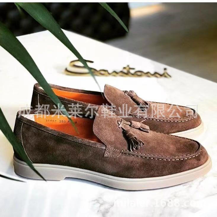 New European and American Casual and Lightweight Large-size Single Shoes Loafer Doudou Shoes