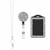Retractable Lanyard Shiny Finish Badge Reel Bling ID Holder Keychain  Hospital Setting