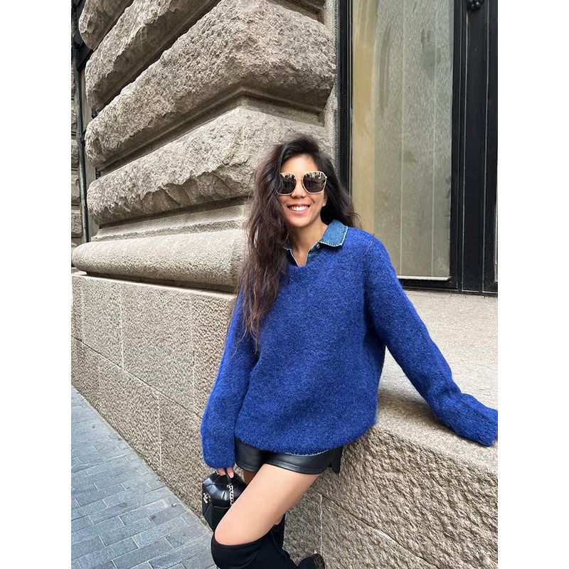 

Blacknini Инь Хуафу/Пуловер из шерсти альпаки мохера Сули (Набор из трех предметов имеет цену костюма) Hat L