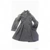 Petite figurbetontes langes Kleid mit Taillengürtel und langen Ärmeln für Damen