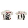T-shirt grafica 2024 Estate strada anime lettera stampata t-shirt a maniche corte, moda Y2K Harajuku coppia casual top ampio