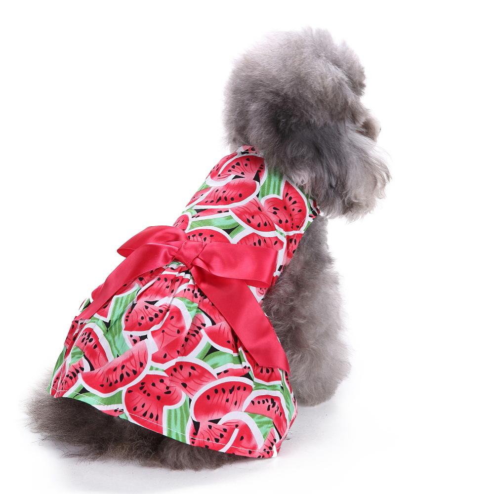 2025 New Pet Cat Summer Clothing Floral Skirt Field Walking Dog Clothes Summer Clothing Thin