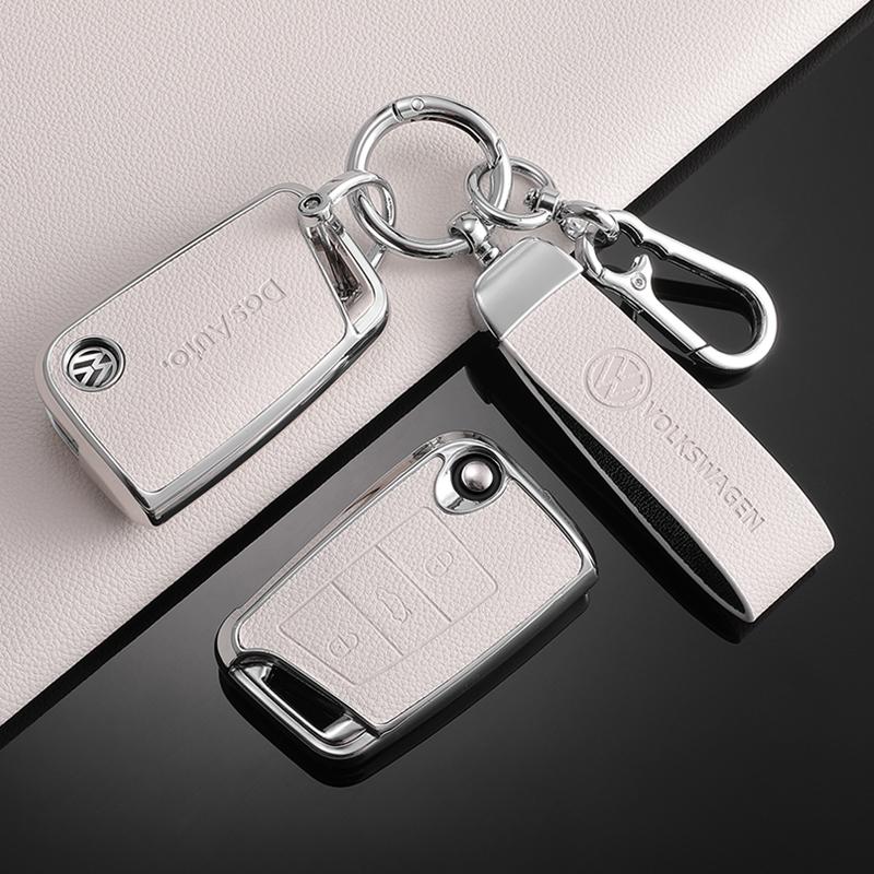 TPU Leather Car Remote Key Case Fob Cover Holder Shell For Volkswagen VW Polo Golf 7 MK7 Tiguan Passat Jetta E-golf AccessoriesBR2