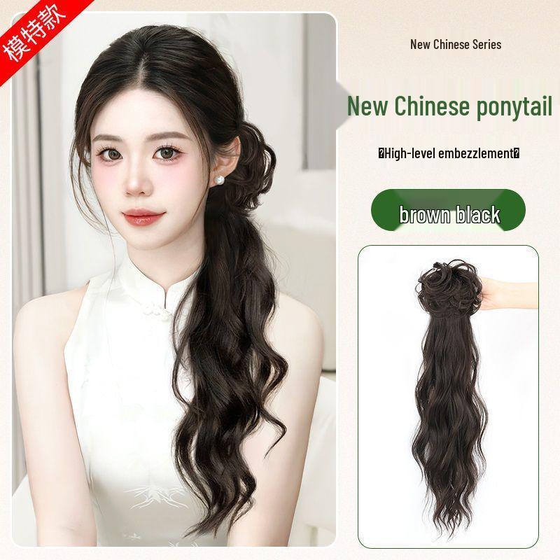 Chinese Water Ripple Ponytail Claw Clip for Hanfu, Cheongsam & Traditional Styles