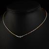 Fashionable Versatile Three-Color Gold Silver Necklace S925 Silver Color Women's Pendant Chain Sweater Chain