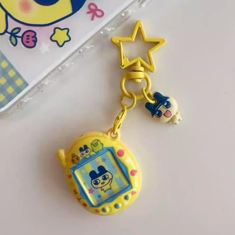 Japan Tamagotchi Charms Mametchi Lovelitchi Cute Pendant Key Ring Creative Bag Charms Collectible Decoration Kids Birthday Gifts Premium Quality