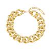 European-American Full Diamond Cuban Chain Necklace: Hip Hop Trendsetter Jewelry for Women