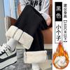 Womens High-Waisted Wide Leg Pants 2026 Fleece-Lined Straight Cut Casual Trousers Winter