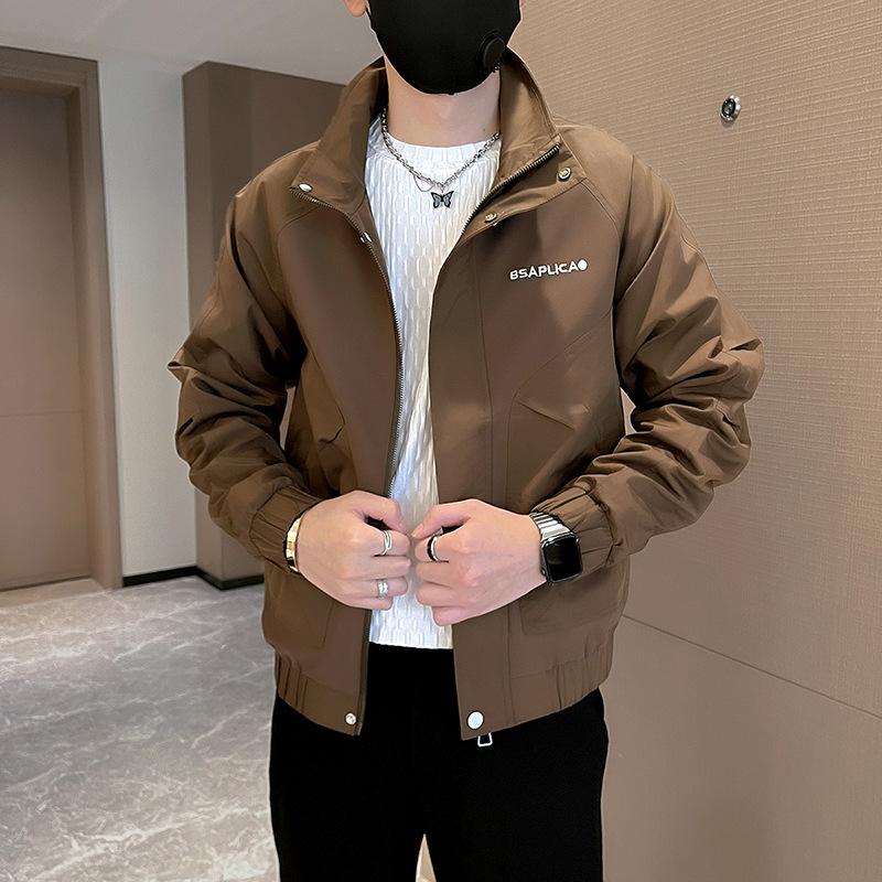 

Trendy brand ruffian handsome jacket men s spring and autumn trend casual versatile jacket 2025 new men s fashion handsome coat M