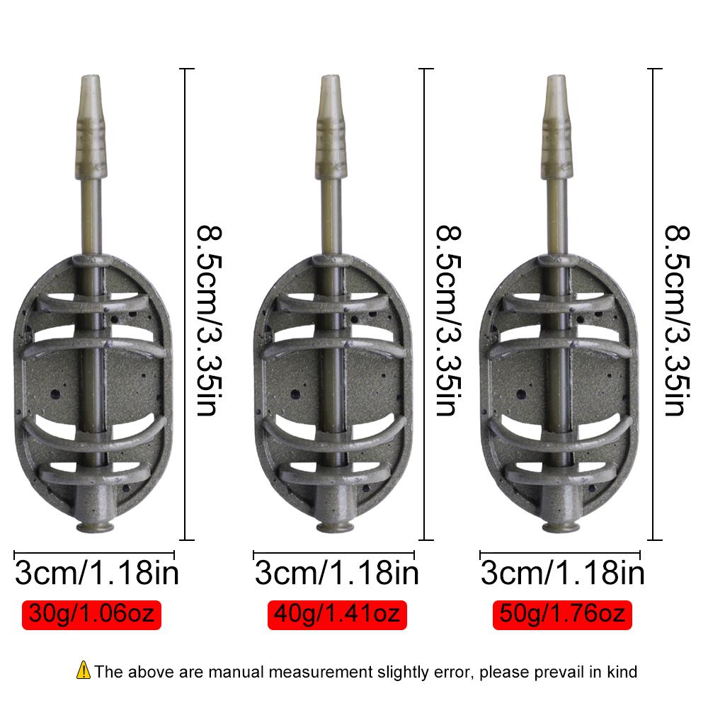 FTK 1 szt. 30g-50g   Metalowy Haczyk na Przynętę Koszyczek na Karpia Akcesoria do Zestawów Wędkarskich Komponenty Sztucznych Przynęt Podajnik Wędkarski