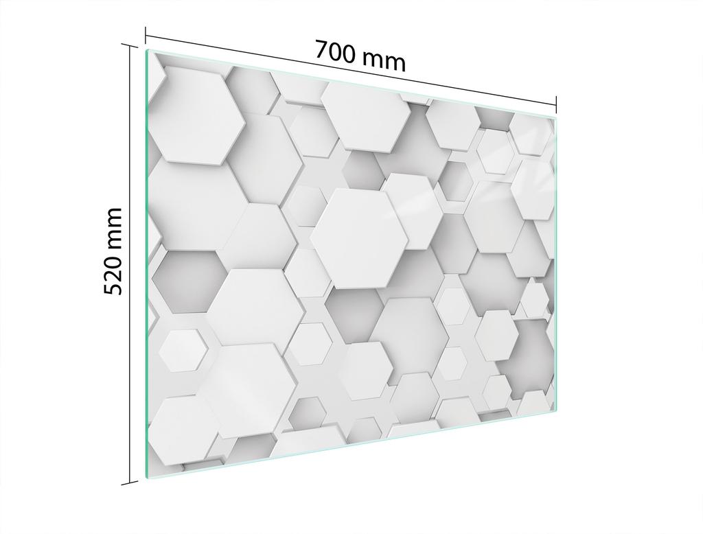 PLACA PROTECTORA DE CRISTAL PARA COCINA 70x52 DISEÑO