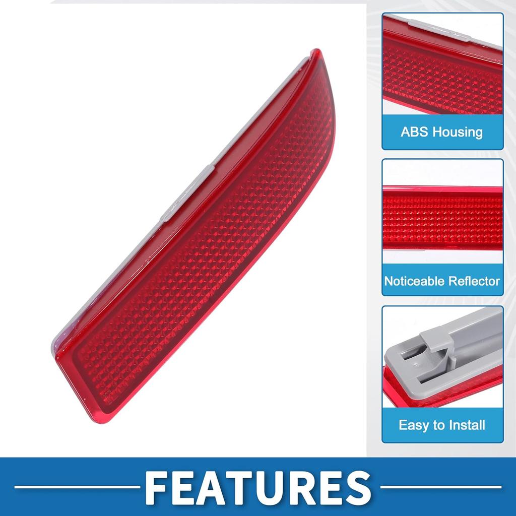 Rear Right Side Bumper Reflector No.8191013022/8191013020/8191013021 Bumper Reflector Side Marker for Toyota RAV4 2006-2012 ABS Red