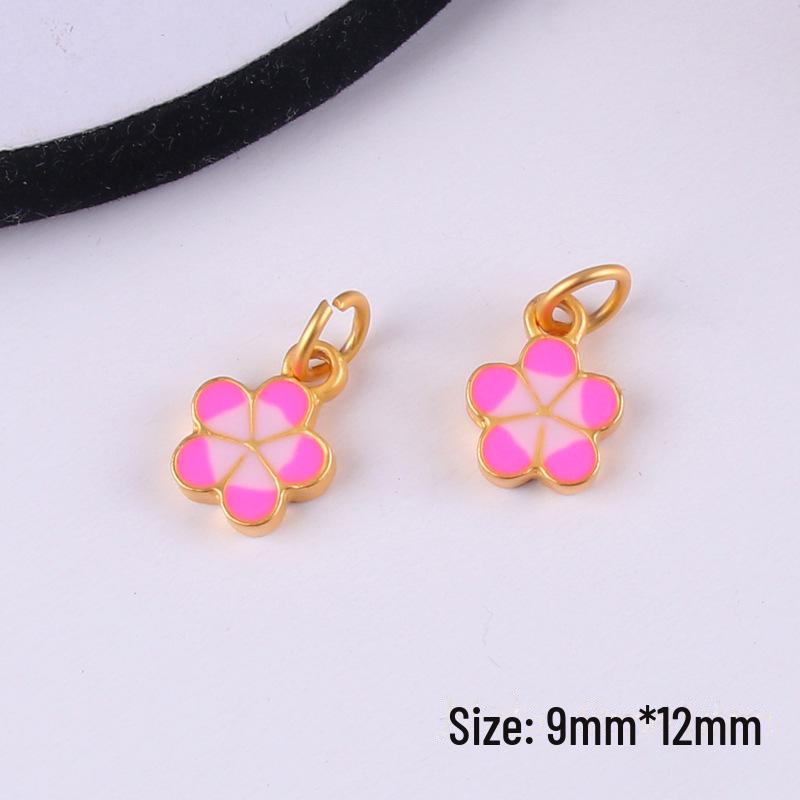 Sand Gold Electroplated Alloy Bracelet Pendant with Nafu Braid