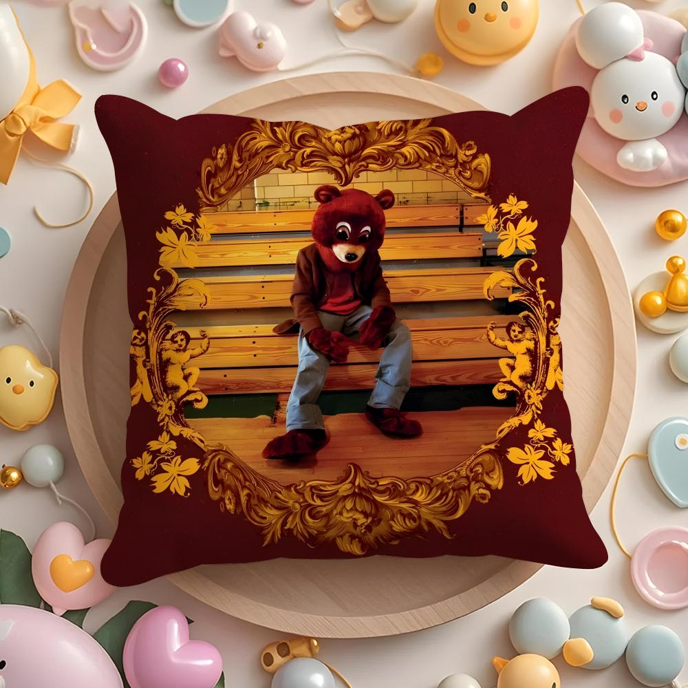 Singer K-Kanye Omari West Cushion Cover Home & Car Multi-Scene Pillow Cover - Reversible, Soft & Durable for Daily Use