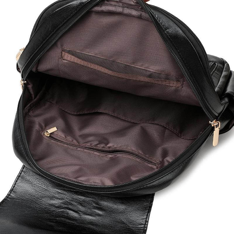 Double-shoulder Backpack - Stylish Mid-aged Women's Travel Bag - Large Capacity Casual Commuter Schoolbag