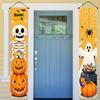 Halloween Porch Sign Skull Ghost 1 Pair 180x30cm Indoor Outdoor Decor