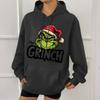 Women's Fashion Christmas Printed Casual Hooded Sweatshirt With Pockets